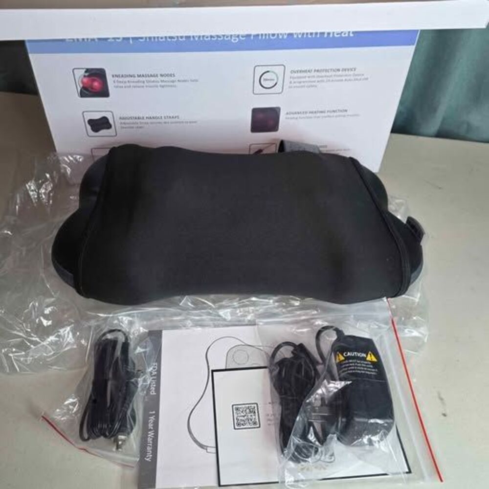 NEW Back Shiatsu Massage Pillow with Heat